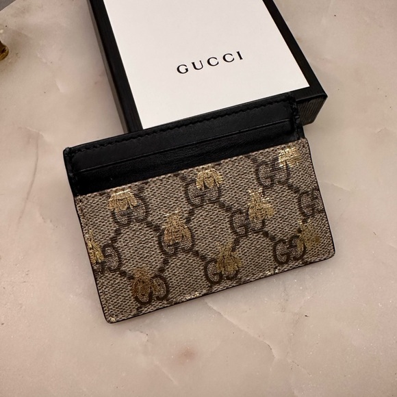 Men’s Gucci Card holder with bees - Picture 4 of 5